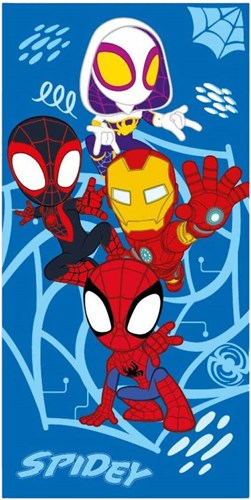 Drap de plage Spidey serviette de bain enfant ultra douce 140x70cm Spiderman