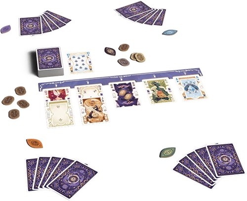 Asmodee jeu de cartes All In! Predictions jeu de stratégie rouge-2