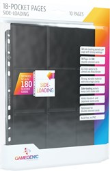 Gamegenic classeur 18 pochettes sideloading noir 10 pièces cartes