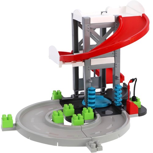 Abrick garage jouet - grand coffret avec voitures et figurine-3