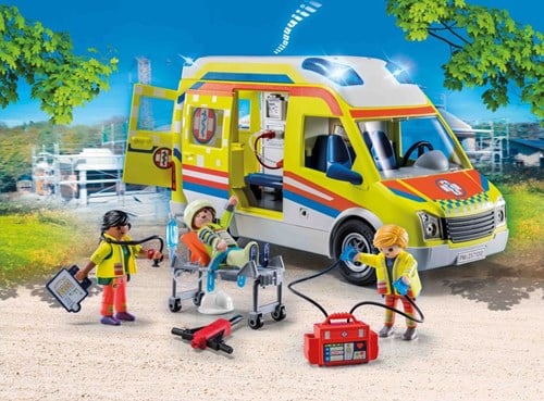 Playmobil City Life ambulance jouet avec lumière et son 71202-3