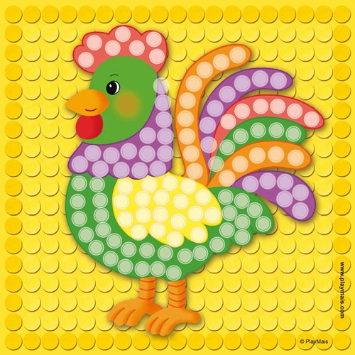 PlayMais set de mosaïque Little Farm - jouet créatif-2