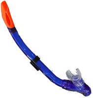 Shallow tuba enfant bleu - set de tuba avec valve en silicone
