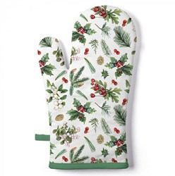 Ambiente gant de four coton Winter Greenery blanc accessoire cuisine
