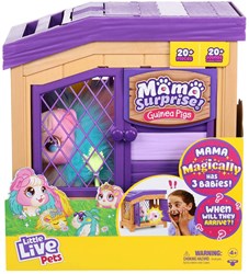 Moose Toys Little Live Pets cochon d'Inde interactif arc-en-ciel en peluche avec bébés