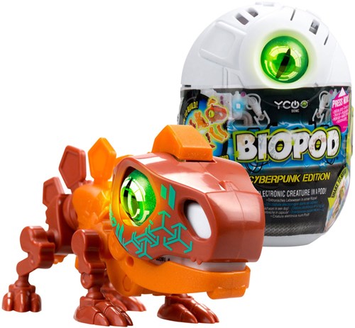 Biopod Cyberpunk Dino jouet de construction interactif avec lumière et son-3