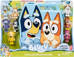 Moose Toys valise de rangement Bluey avec 8 figurines - coffret jouet