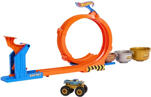 Hot Wheels Monster Trucks Circuit Looping - Coffret Défi Trophée Bigfoot-2