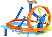 Hot Wheels circuit de jouet Rapid Launch & Loop - Set de piste looping-3