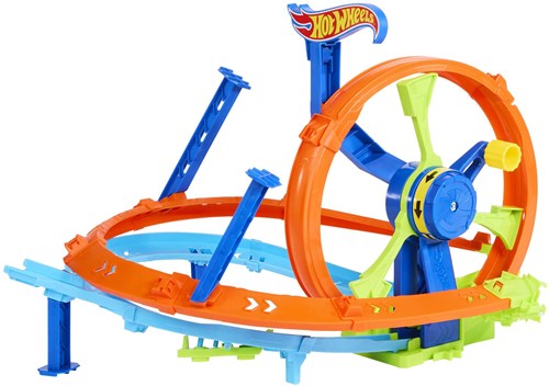 Hot Wheels circuit de jouet Rapid Launch & Loop - Set de piste looping-3