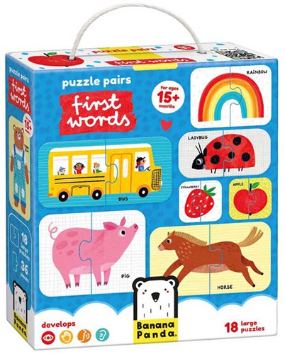 Banana Panda jouet puzzle premiers mots 15 mois+