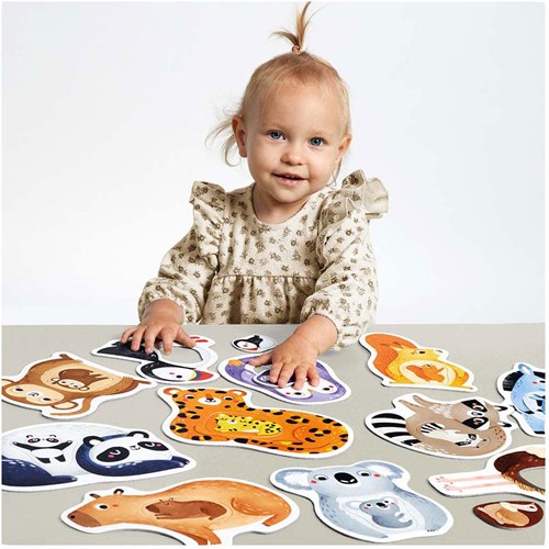 Banana Panda puzzle animaux pour tout-petits - jouet éducatif en carton-3