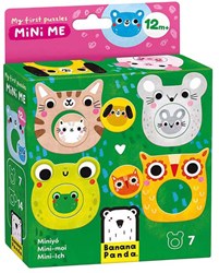 Banana Panda puzzle animaux avec bébés - jouet éducatif en carton