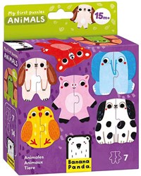 Banana Panda jouet puzzle animaux pour tout-petits - puzzles en carton colorés