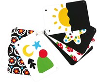 Banana Panda cartes bébé à contraste élevé pour bébés 0-3 mois éducatif-2