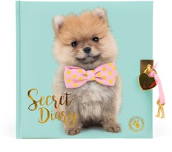 Studio Pets journal avec cadenas - Chiot Poméranien Puffy rose