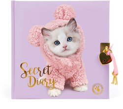 Studio Pets journal intime avec cadenas - chaton Mousie - journal rose