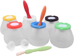Eduplay pots à peinture jouet enfant avec couvercle et bouchon multicolore