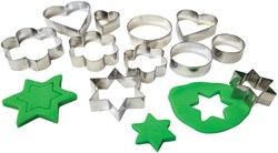 Eduplay emporte-pièces jouet - set de 12 découpoirs en métal