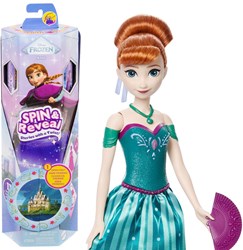 Mattel Disney Frozen poupée Anna - Jouet surprise Spin & Reveal