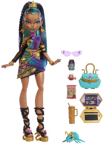 Mattel Monster High poupée mannequin Nefera De Nile avec accessoires