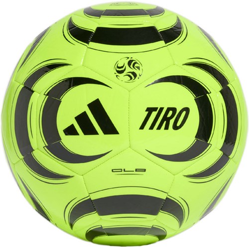 Adidas ballon de football Tiro Club taille 5 jaune noir cuir synthétique