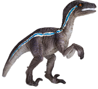 Mojo speelgoed dinosaurus Velociraptor staand - 381027
