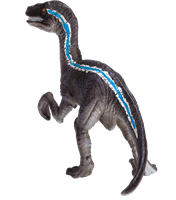 Mojo speelgoed dinosaurus Velociraptor staand - 381027