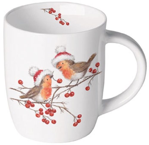 Ambiente mug rouge-gorges de Noël 0,2L - décoration tasse festive