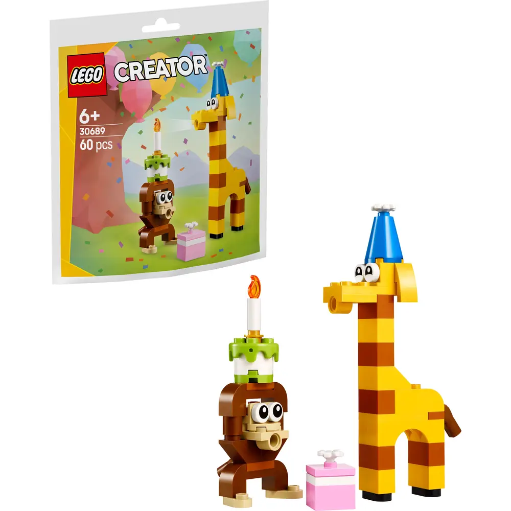 LEGO Creator set de construction animaux de fête d'anniversaire - jouet coloré
