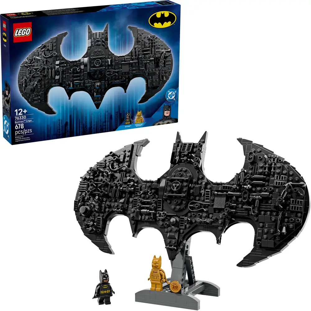 LEGO DC set de construction logo Batman avec figurines et accessoires