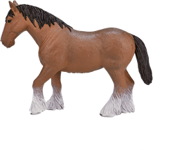 Mojo Jouet Cheval Clydesdale Marron - 387070