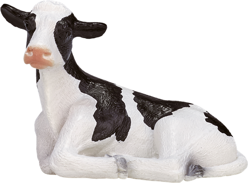 Mojo Jouet de ferme Veau Holstein Couché - 387082