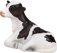 Mojo Farm speelgoed Holstein Kalf Liggend - 387082