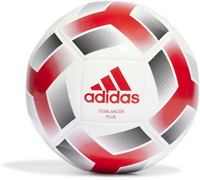 Adidas ballon de football Starlancer Plus entraînement blanc rouge gris taille 5