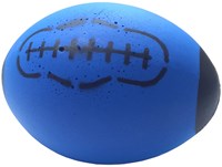 Ballon de rugby mousse bleu 24,5*18 cm