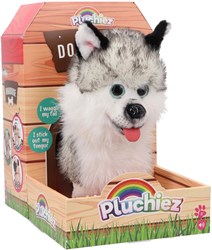 Pluchiez husky peluche jouet interactif avec laisse et aboiement