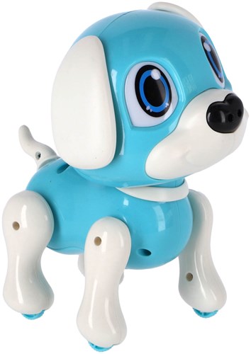 KiddyGo chien robot jouet interactif Baby Rick bleu avec lumière et son-2