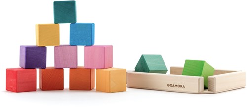Ocamora blocs en bois jouet éducatif coloré et durable