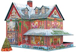 Eurographics puzzle 3D maison de Noël - kit décoration hivernale