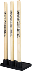 Kookaburra jeu d'entraînement de piquets de cricket en bois avec base en plastique
