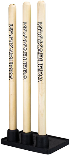 Kookaburra jeu d'entraînement de piquets de cricket en bois avec base en plastique