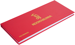 Kookaburra carnet de score cricket - 100 manches - couverture rigide multicolore