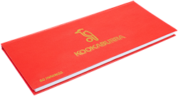 Kookaburra carnet de score cricket - 60 manches - couverture rigide multicolore