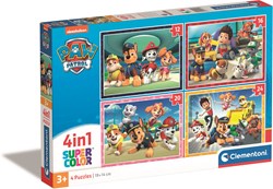 Clementoni Paw Patrol puzzle 4-en-1 jouet en carton dès 3 ans