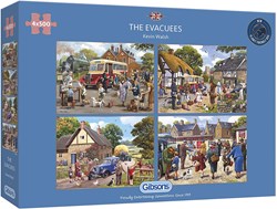 Gibsons puzzle The Evacuees - 4 puzzles de 500 pièces chacun