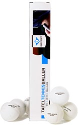 Angel Sports balles de tennis de table blanches 6 pièces 40mm en boîte