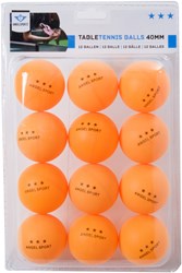 HOT Sports + Toys balles de tennis de table orange 12 pièces 3 étoiles 40 mm