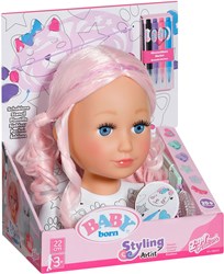 BABY born Styling Head Artist tête de poupée créative accessoires cheveux