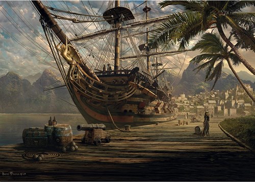 Schmidt puzzle Ship at Anchor - 1000 pièces - adultes-2
